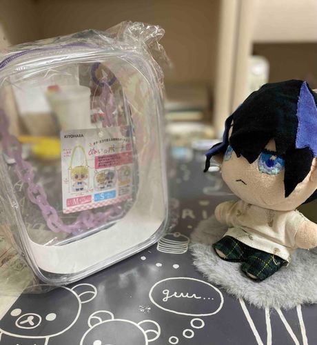 らい：ポーチ、！
主：ついに買ったよ…！
らい：うれしい…！
主：よかった！！！僕もうれしい！！