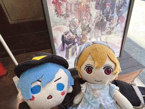 けんけんとコラボカフェにいったの🩵おっきいけんけんかっこよかったぁ///こんどはけんけんのおたんじょうびおいわいしにいこうね💛🩵