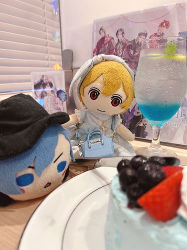 きのうの、ケーキにゅうとうのきねんしゃしん、もういちまい！あたらしいきねんびになったね、けんけん♡