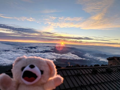 日の出だ〜☀️☀️