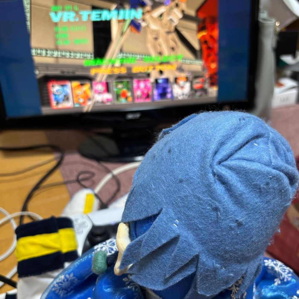 かいちゃんだよ〜🍨💙
ロボットアクションなゲームを、少しだけやってみたんだ。
1〜2枚目の写真が「アヌビス」で、3〜4枚目の写真が「バーチャロン」だよ。