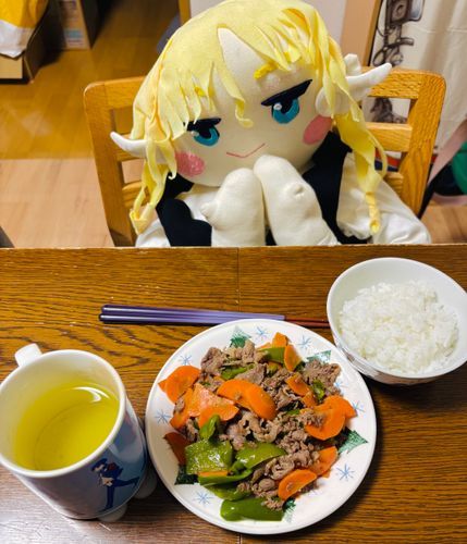 クロマたんなのだ💕
今日の晩御飯、とっても美味しそうなのだ〜🎵