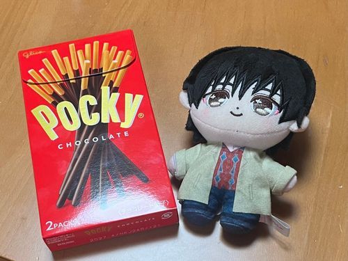 おやつタイムに食べたんだ〜🍫
