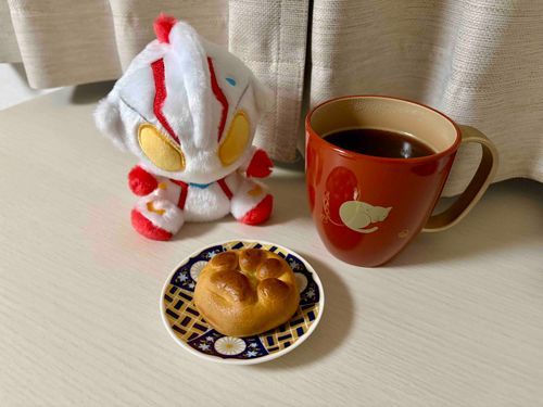 今日のお菓子(なごにゃん)
もっちりふんわりしていて美味しかった