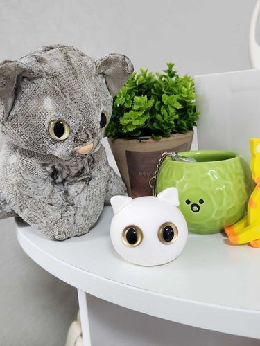 これはともだちがぼくの目に似てるパーツを見つけた、ってウキウキで作ってたナニカ…
似てるかなぁ？
