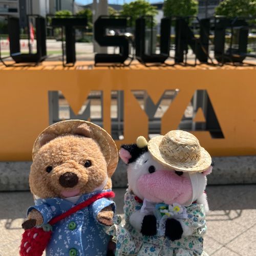しんかんせん おりたのは うつのみーや！おてんき よくて さいこう だったワラビーよ☀️