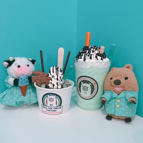 こねこね くるくるした あいすは こちら🍨 みんと しろっぷ すぽいとで ついかして きょうれつに さわやか だった ワラビーよ⚡️