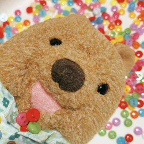 わらびーの おようふくの ぼたん ずっと しなぎれ だったけど、にてるのを たくさん しいれられたワラビーよ♡ これで つくりほうだい♡ ぶてぃっくおかあちゃん はりきってる！！！