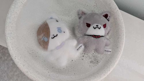 あわあわお風呂に入る叶タウンと葛葉タウン
