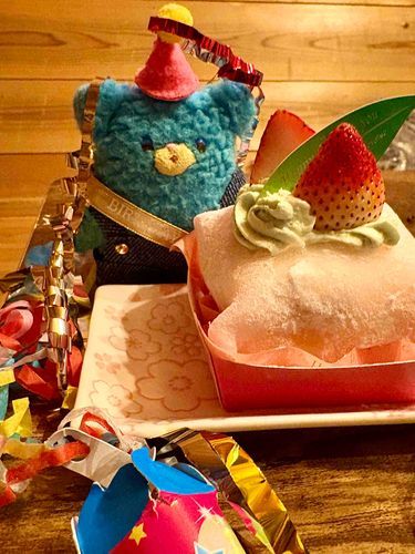 誕生日ケーキと