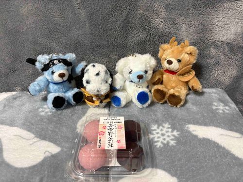けあがちあたちにおはぎを買ってくれたよ❣️
ピッタリ4個だね✨みんなどれがいい❓