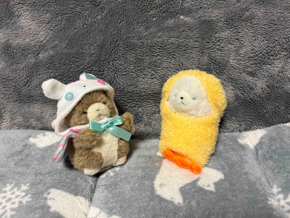 ちびおが　ちかづいてきたぞ！おどろかすぞ！
ばぁ！
あー！でかにみつかった！うどんのうえにのせられたぞ！たべないでくれ！ちびがわるかったぞ！