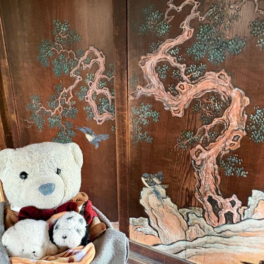 興聖寺の続きだよ。(違ってたらごめんなさい)
茶室とかもあっていっぱい楽しめたよ。
けあ、こういうところで昼寝してみたいんだ。ちびは走り回りたいって言ってたよ。ちあは外で番犬をしたいみたい。