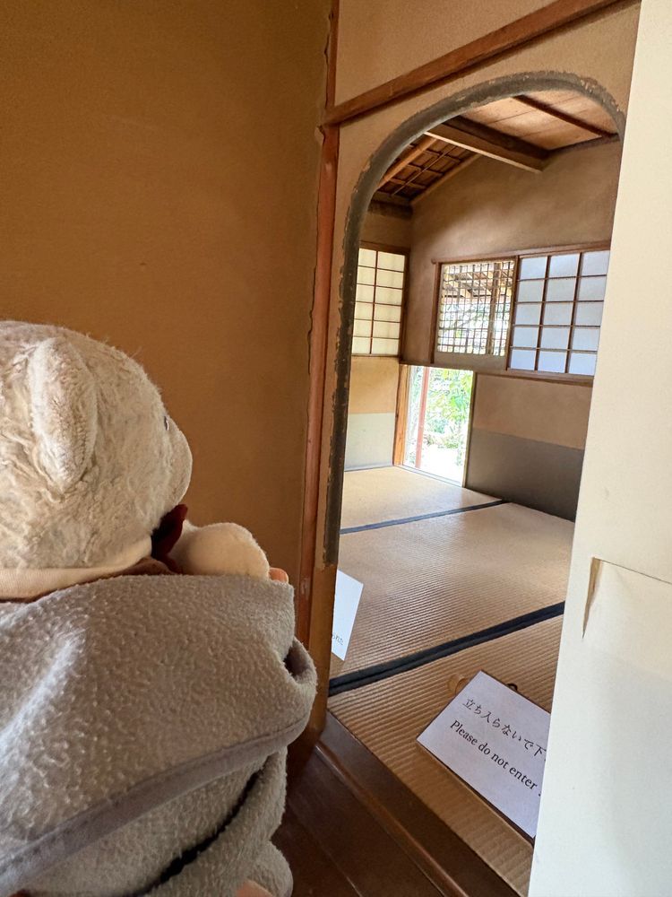 興聖寺の続きだよ。(違ってたらごめんなさい)
茶室とかもあっていっぱい楽しめたよ。
けあ、こういうところで昼寝してみたいんだ。ちびは走り回りたいって言ってたよ。ちあは外で番犬をしたいみたい。