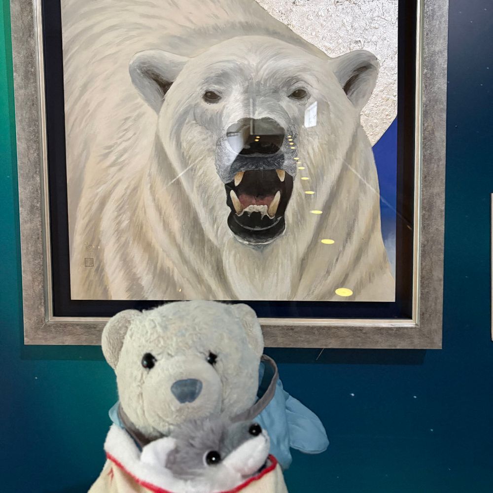 今日はシロクマたちを観に来たよ。
3枚目はちっこいシロクマにけあを合成したよ。
カッコいいシロクマの絵もあったよ。
コメント返信はおうちに帰ったらするね。遅くなってごめんね。