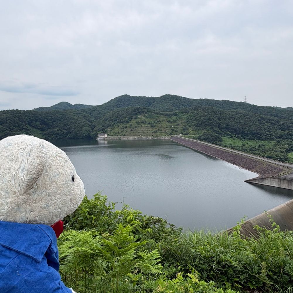 宮城県　二ツ石ダム。
山の中に立派なダムがあったよ。
水の量が多くて、サラサラと溢れてたよ。
秋は紅葉がすごく綺麗なんだって。来てみたいね。