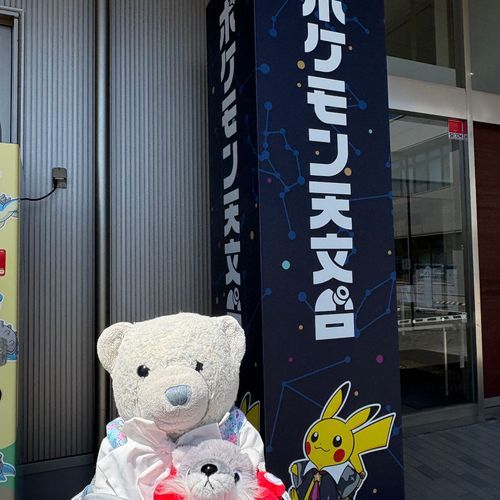 先月、ポケモン天文台に行ってきたよ。
2枚目は入ってすぐにあるフォトスポット。
3枚目は映像でレックウザの背中に乗ってる気分を味わったよ。
4枚目は太陽の磁気が強いところにコイルがくっつくってやつだよ。光ってるところの磁気が強いみたい。

ポケモン天文台の写真はまだまだ続くよ。
