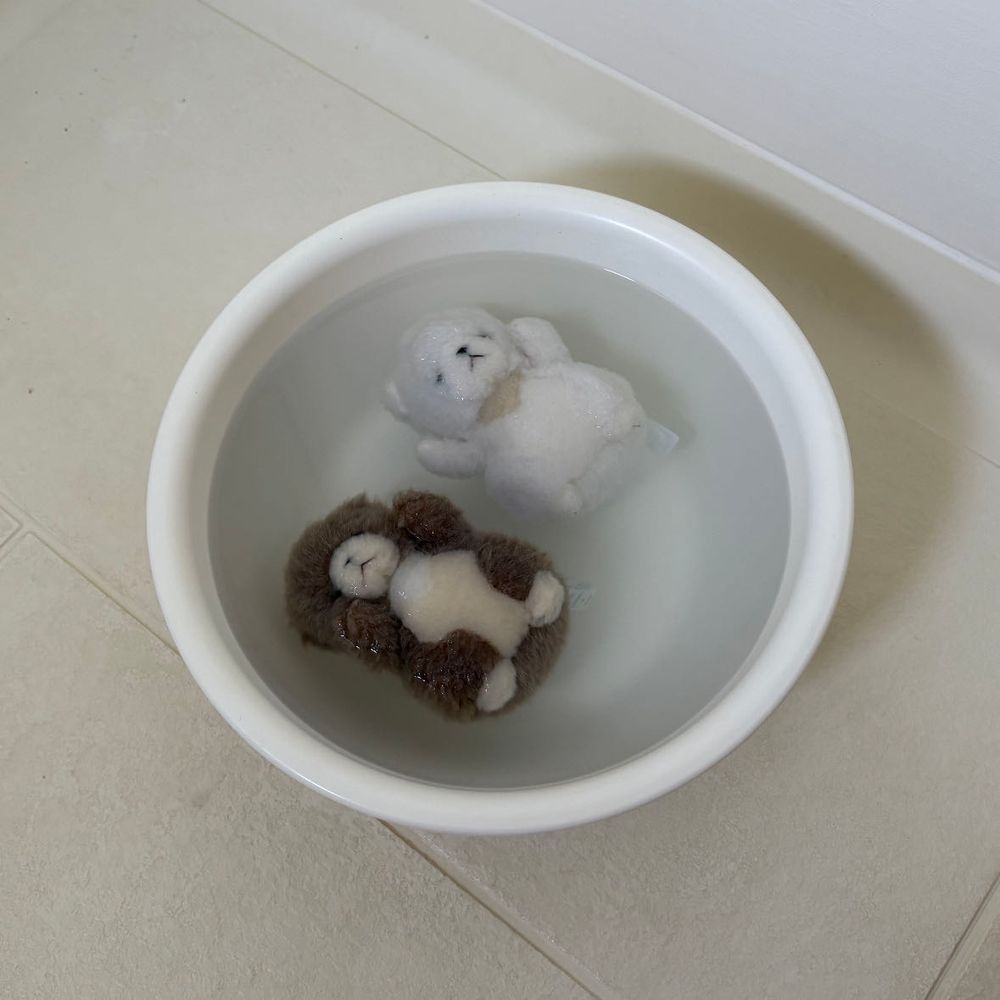 けあと　ちびおと　ひまわりをみにいったぞ！
どこでもドアのさきは　ひまわりばたけ！
ひまわりが　ちびたちをみてる！タネをくれ！たべたいぞ！
あー！！！！！はしゃぎすぎて　らっかしてしまった！
おうちにかえったとたん　おふろにいれられたぞ…！

つぎのとうこうにつづくぞ！