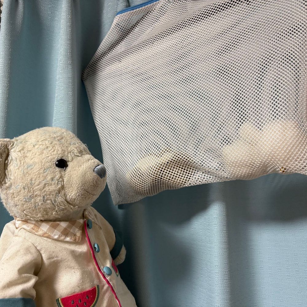 まえのとうこうの　つづきだぞ！

おふろにはいってたら　でかが　うきわをくれたぞ！これなら　おふろもたのしめるぞ！
あー！てんぷく！しっぱい！
おふろがおわったら　ほされたぞ！にげださないようって　ネットにいれられたぞ！
じゃじゃーん！キレイになったぞ！また　いっぱいあそぶぞ！
