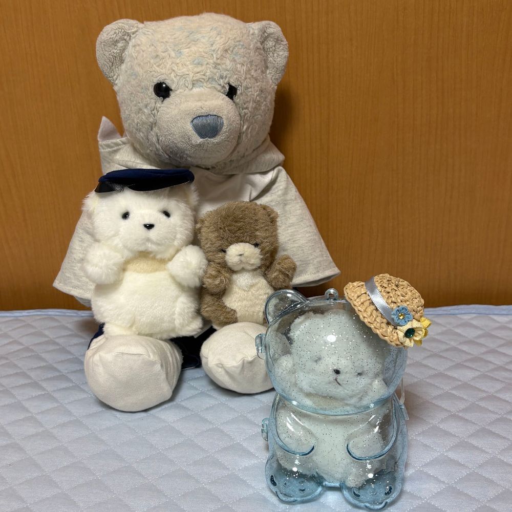 おやがちびたちにケースを買ってきたよ。ちびたち、興味津々だね。
ちびは可愛らしく入ったよ。
ちびおも入って楽しそう。
でかには小さかったね。ちびが押してあげてるけど、きっと閉まらないよ。諦めよう。