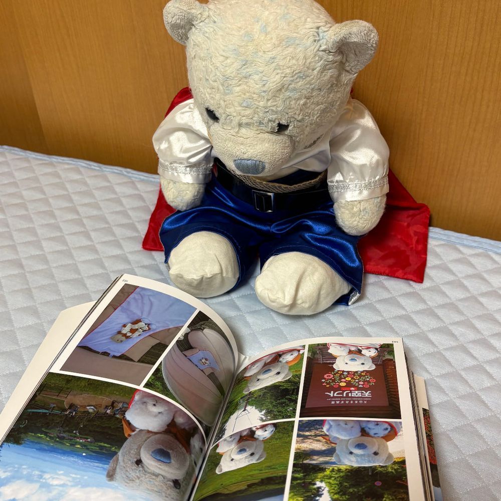 届いた旅行のフォトブックの表紙を見てビックリ。全部けあの写真じゃん。
中を開いてさらにビックリ。旅行のフォトブックじゃなくて、けあの写真集の間違いじゃないの？
今日は王子様けあだよ。カッコいいかな。