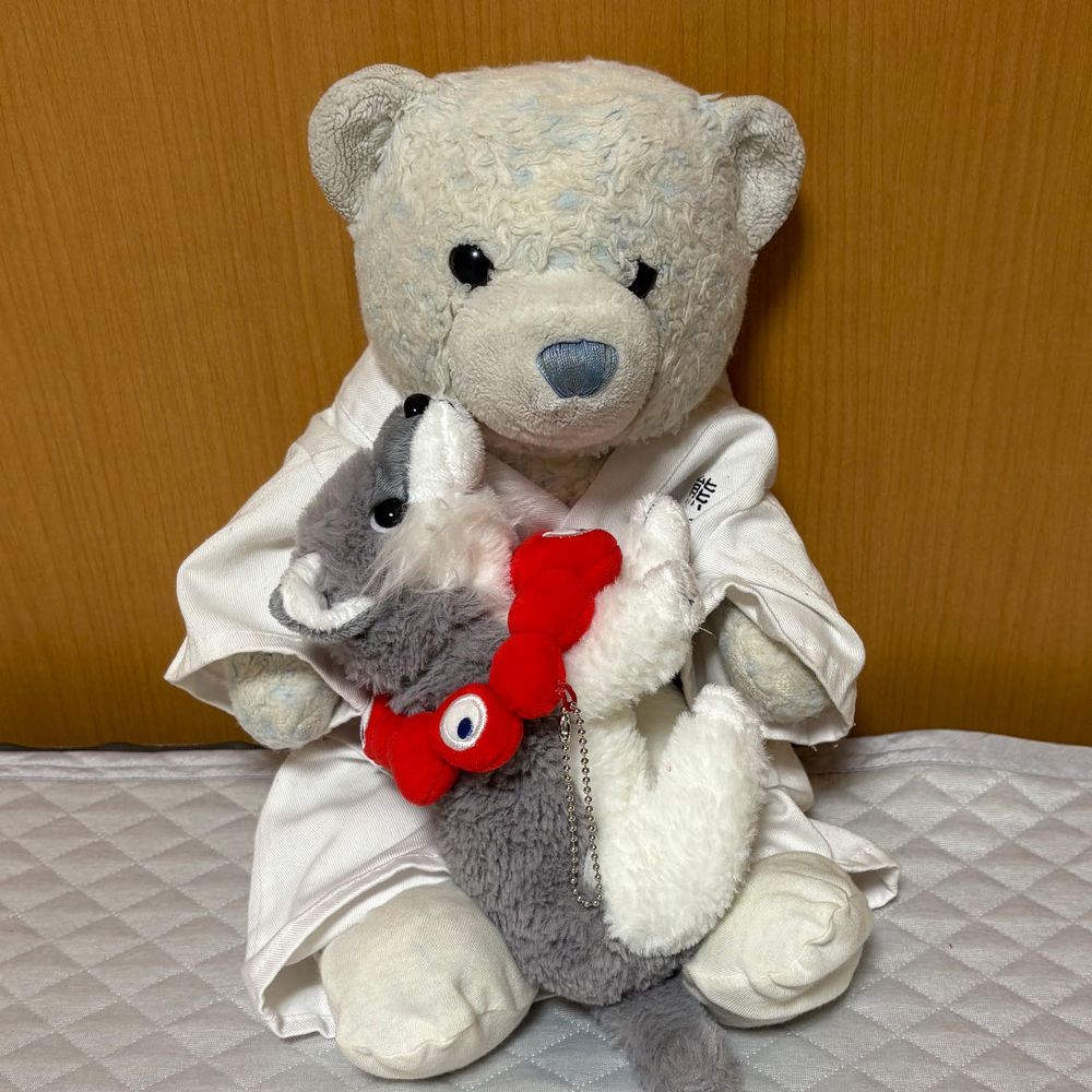 「けあちゃ　ちゅっちゅしてくれない！」って機嫌悪くしちゃったおおくん。
仕方ない。特別だよ。
ちゅっちゅしてあげたら大喜びしてたよ。