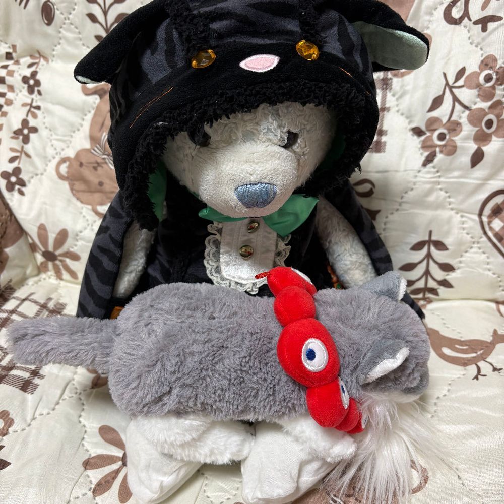 ハッピーハロウィン。けあは黒猫になったよ。
おおはしっぽで遊んだと思ったら、フードを脱がせにきたりして忙しいね。
最後は撫でてあげて満足させたよ。

今日は名古屋に来てるよ。お察しの通り、駅伝だよ。
コメントは帰宅してからするね。