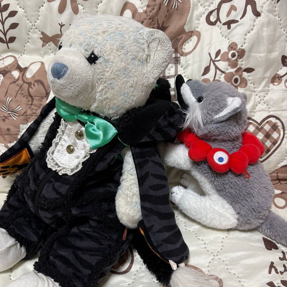 ハッピーハロウィン。けあは黒猫になったよ。
おおはしっぽで遊んだと思ったら、フードを脱がせにきたりして忙しいね。
最後は撫でてあげて満足させたよ。

今日は名古屋に来てるよ。お察しの通り、駅伝だよ。
コメントは帰宅してからするね。