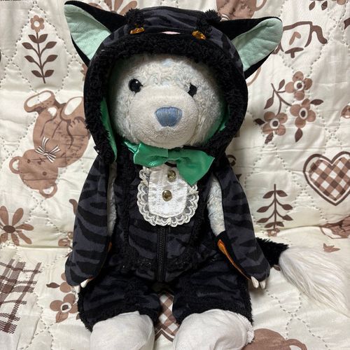 ハッピーハロウィン。けあは黒猫になったよ。
おおはしっぽで遊んだと思ったら、フードを脱がせにきたりして忙しいね。
最後は撫でてあげて満足させたよ。

今日は名古屋に来てるよ。お察しの通り、駅伝だよ。
コメントは帰宅してからするね。