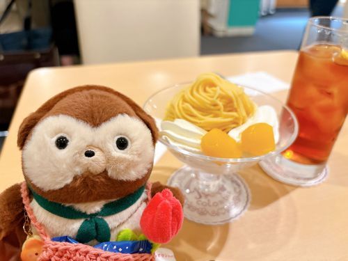 初モンブランはしょうげきのあじ！
やわらかくてふわふわで、アイスとなかよしのあじ！
ここは天国？