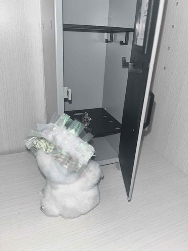 おおきいロッカーをもらった！わたげのだいじなものたくさん入りそう。