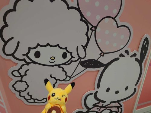 名古屋に出来る、オープン前のサンリオハウス続きだよ！ふわふわ優しい色合いで可愛いね！♥