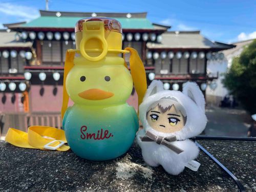 ｢ひさしぶりになったけどみんなげんきか？だいぶすずしくなってでかけられるようになったからおまつりきたで｣