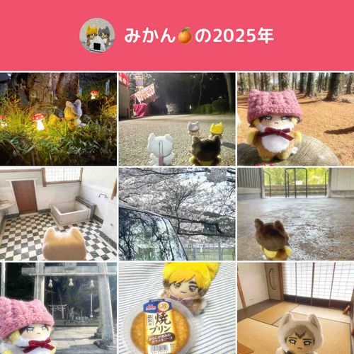 今年1年、ありがとうございました！
夏頃からあんまり投稿してないですが…笑
来年もどうぞよろしくお願いします！
ちみ'sの他にもぬいが増えたのでまた紹介出来たらなと思います😊
皆様、良いお年を〜🎍