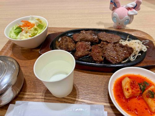 ハラミうまかった〜　でも金属製の食器ゆるさん勢だから金属箸が.com……