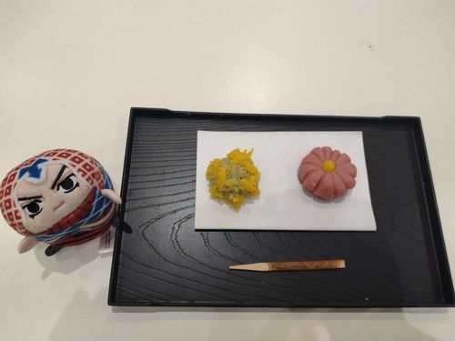 和菓子作り体験をしたぜ！
ジャポネの文化は奥深いな…