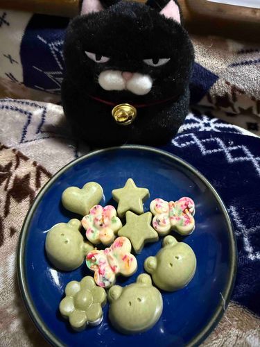 抹茶チョコ作ったにゃ