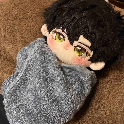 ふくが とどくまでの あいだ
どうやって いっしょに すごすか
あるじなりに かんがえたのか
あるじの タオルハンカチで おくるみに された
あかごに なった きぶんだ