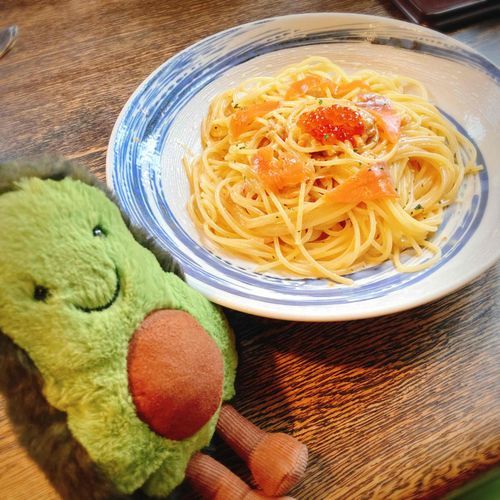 サーモンのパスタだよ！