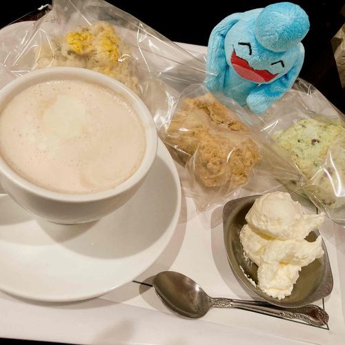 コレは オシャレなカフェと 大好きなスコーンで ニコニコしてくれるソーナノちゃん