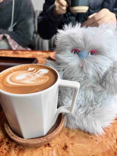 食後のコーヒーで一服☕️腹パンだ〜なぜかBGMがアパレルっぽい喫茶店でした
