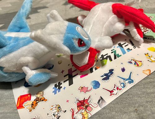 ポケセンでラティアスお迎えしました〜！💐レジのお兄さんがカバンに付けてたお供のラティオス見てて「ラティオスラティアスお好きなんですね！やっと兄妹揃いましたね！」って気づいてくれたの嬉しすぎたハオ🤝