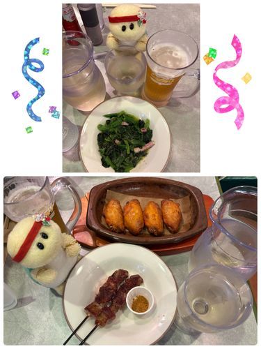 少し前に行ったサイゼ飲みのお写真でちゅよ🍷🍺
サイゼのコスパの良さには感謝でちゅ🙏🐢💕