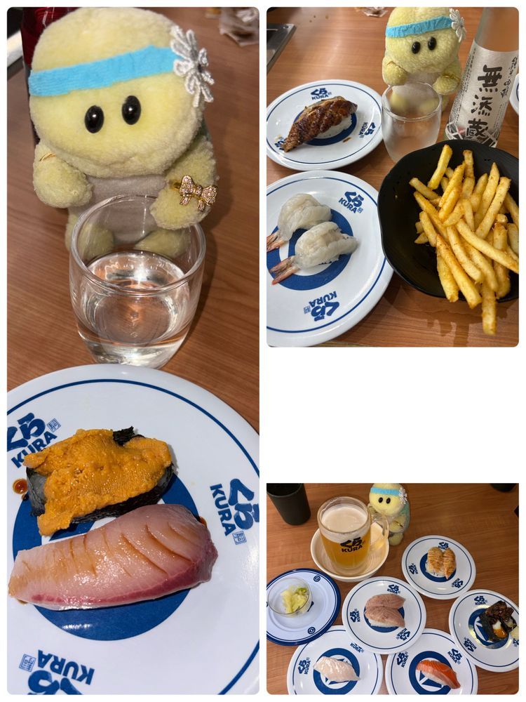 くら寿司がまだスヌーピーとのコラボやってるから またまた行ってきまちた‼️
今回はびっくらポンは4回当たったのでちゅけど🎯
全部缶バッジでちた💧
そして合計金額3000円でひとつもらえるのはクリアファイル!なのに…全部なくなっててもらえずじまいでちた😭😭😭
お寿司は安定においちかったでちゅ🍣
もっちろん!ズッちゃんは生ビールに日本酒!行きまちたよ🍶🍺🐢💕
