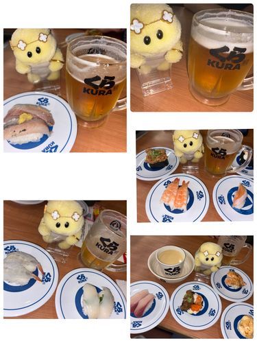 少し前にくら寿司でめっちゃがっつり食べた時のお写真1/2でちゅ🍣
ビールがだんだん減っていってる様子がお写真からもわかりまちゅよね🍺🐢🤣🤣