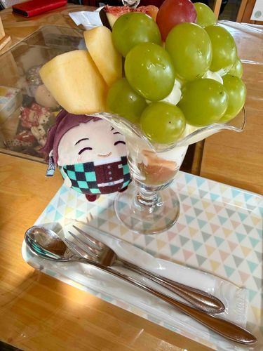 秋はふるつがおいしですね(⊃´◜◡◝`⊂)♪