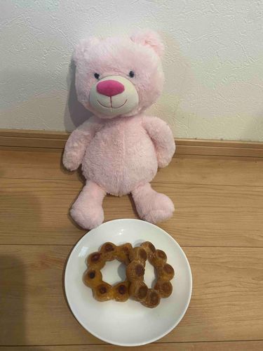 焼きポンデリング🍩作ってみたよ！！
いただきます~💓