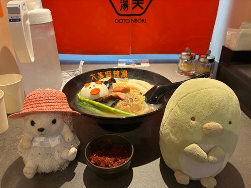 むっちゃんと、麻辣湯のお店新規開拓なんだポヨ〜
辛さはぽよよの隣にある小鉢を投入して辛さを調整するんだポヨ〜
ほとんど入れてみたら、汗が止まらないんだポヨ〜
🔥🔥🔥、❤️‍🔥燃えてるんだポヨ〜🦔⸒⸒