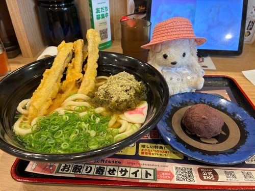 お昼は資さんうどんに来たんだポヨ〜
ぽよよスペシャル
ごぼう天うどん(3本入り)
ネギ多め…無料
とろろ昆布…無料入れ放題
ぼた餅
今日も美味しかったポヨ〜🦔⸒⸒