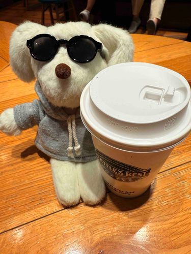 ぼんちゃんとおんなじサイズの飲み物飲みながら新幹線まってたよ🐶💭ぼんっ
